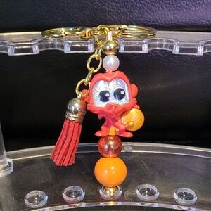 Handcrafted Mushu Keychain with Tassel